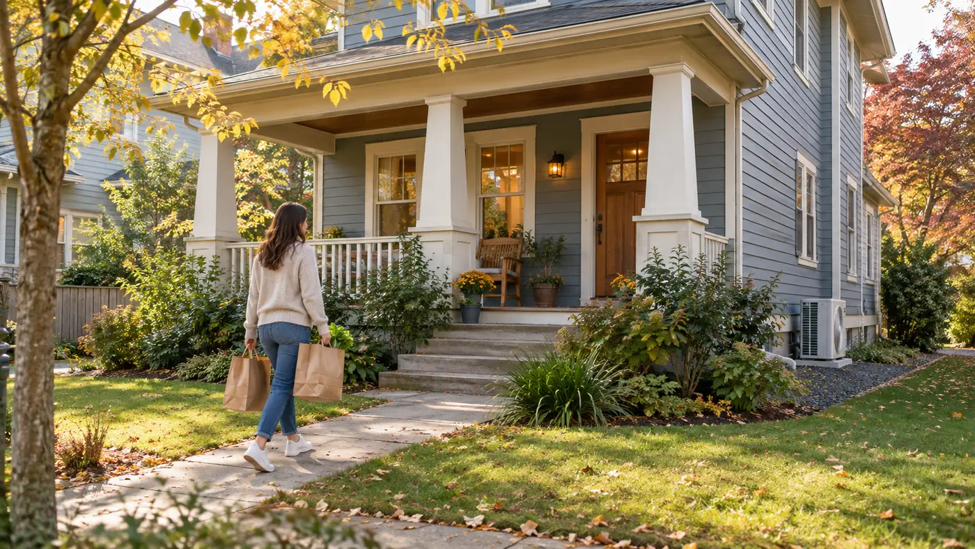 An American home prepared for year-round comfort