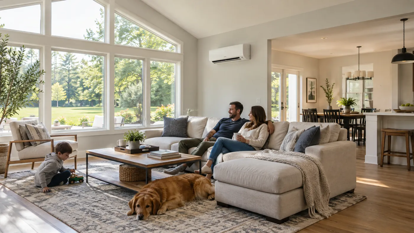Planning comfort for a spacious American living room