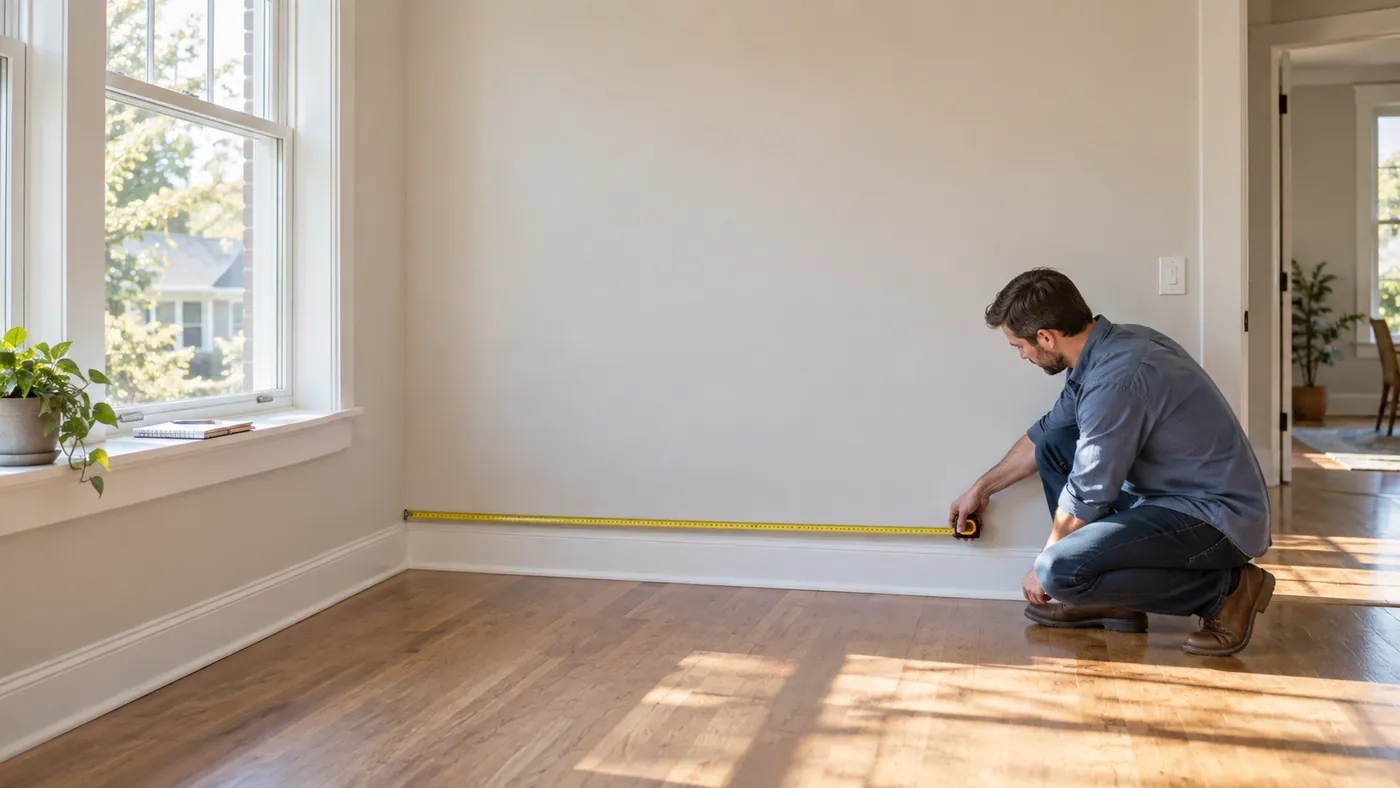 Measuring a room before choosing a mini-split